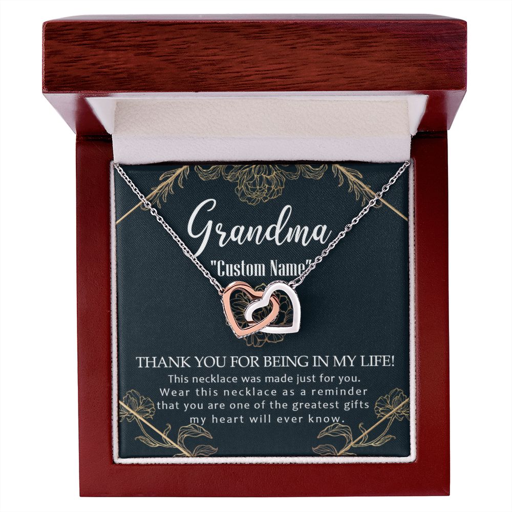 To My Grandma Necklace, Gift for Grandmother Necklace, Mothers Day Gift For Grandma Nana, Grandma Jewelry From Grandchildren GrandKids , Jewelry Box Gift For Grandma Grandmother