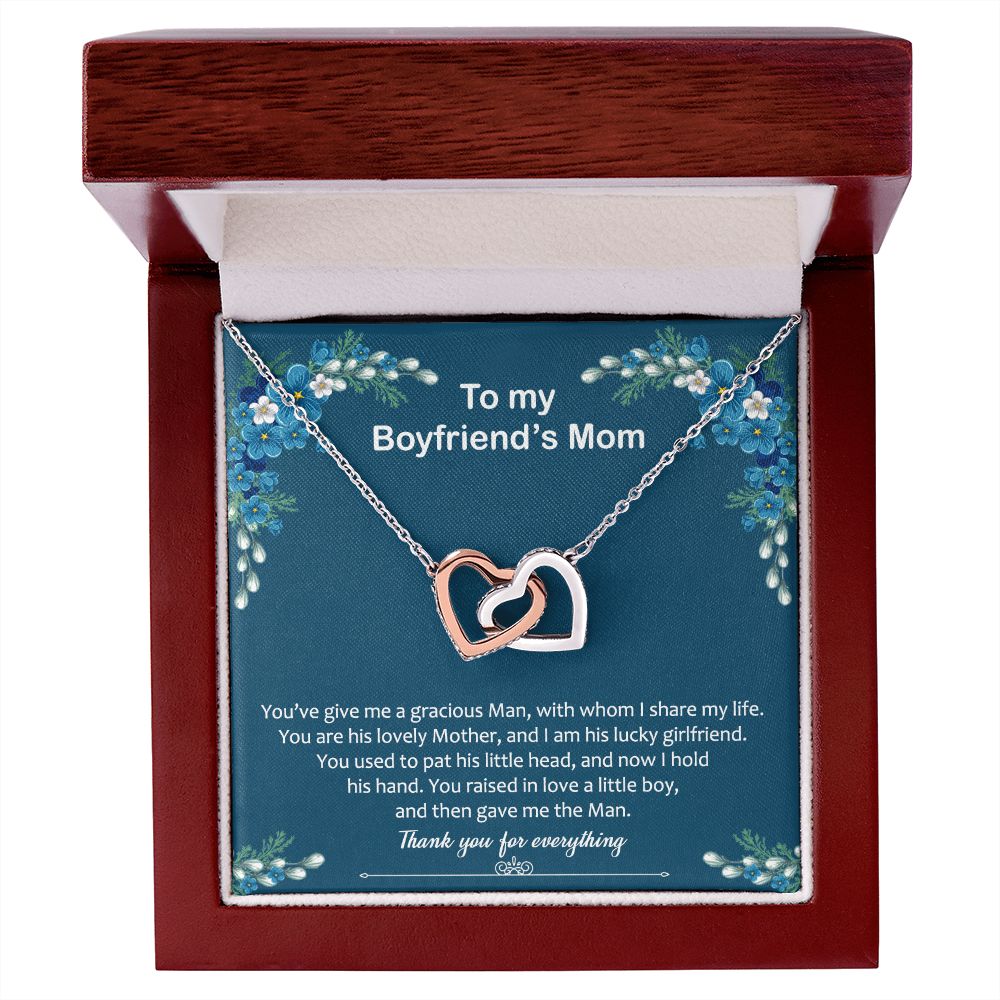 To My Boyfriend Mom Gift Necklace for Boyfriends Mom Gift Mother in Law Jewelry Gift Birthday Gift For Boyfriend's Mom Gift for Boyfriends Mom Gift for Boyfriend's Mom