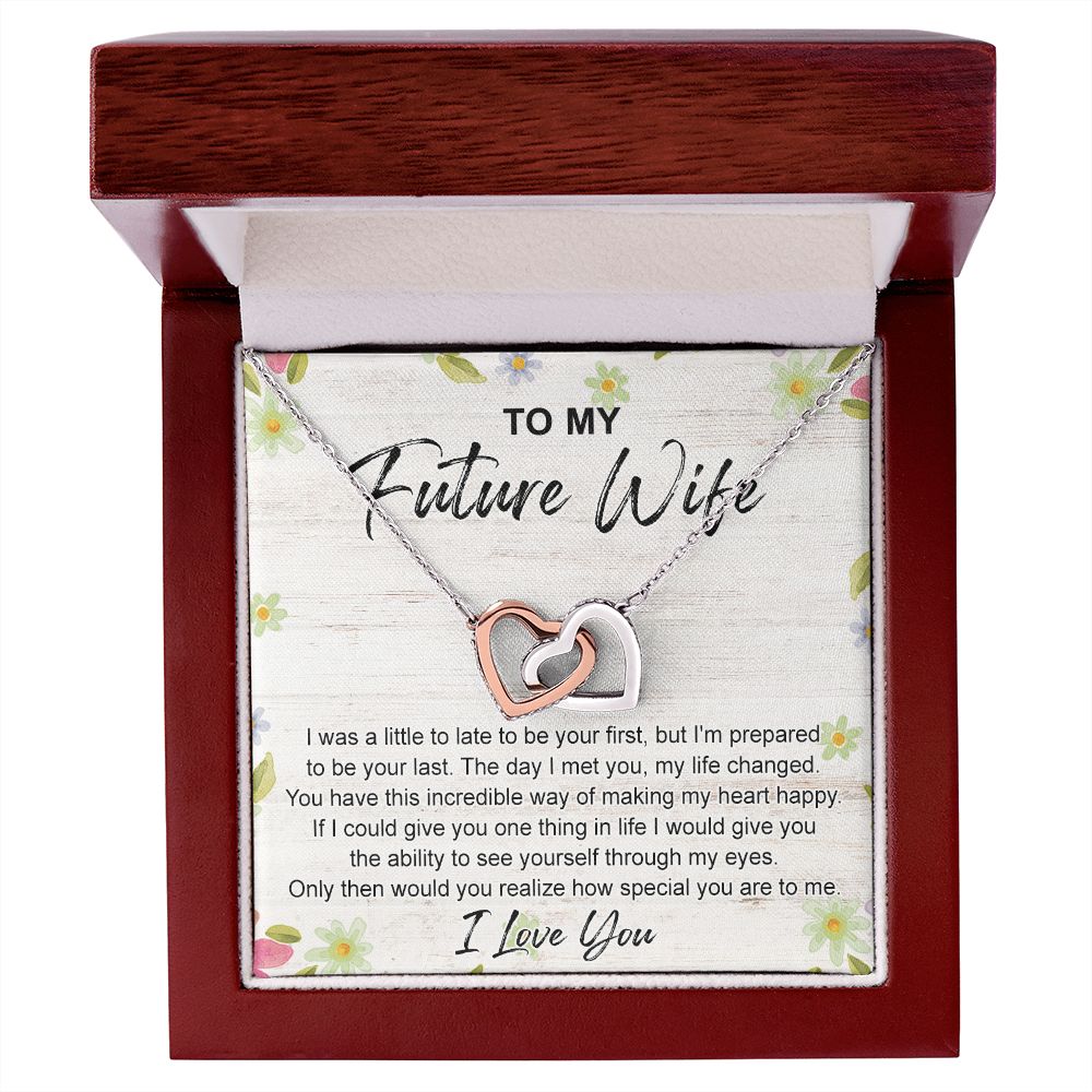 To My Future Wife Necklace from Boyfriend, Personalized Necklace for Women, Luxury Necklace for Girlfriend, Wedding Anniversary Present For Her, Girlfriend Gift Jewelry Christmas Birthday Gift