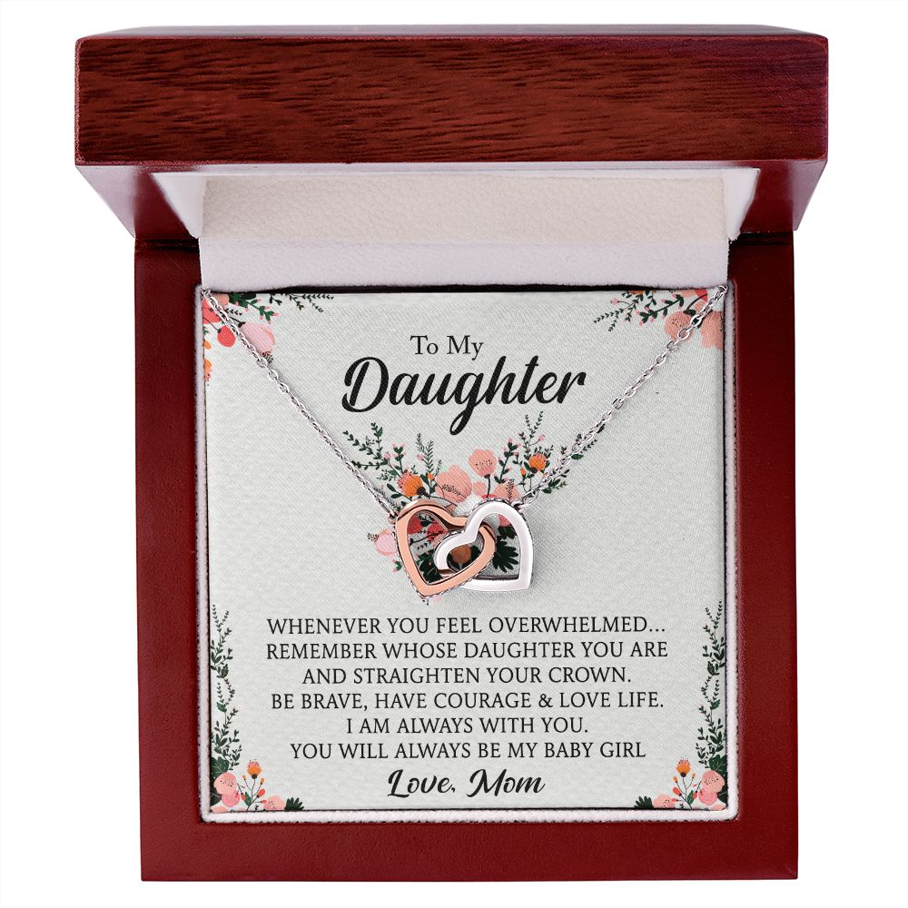 To My Daughter Necklace Gift from Mom, Mother and Daughter Jewelry Necklace for Girls, Mother Daughter Gift Ideas, Jewelry Pendant Necklace