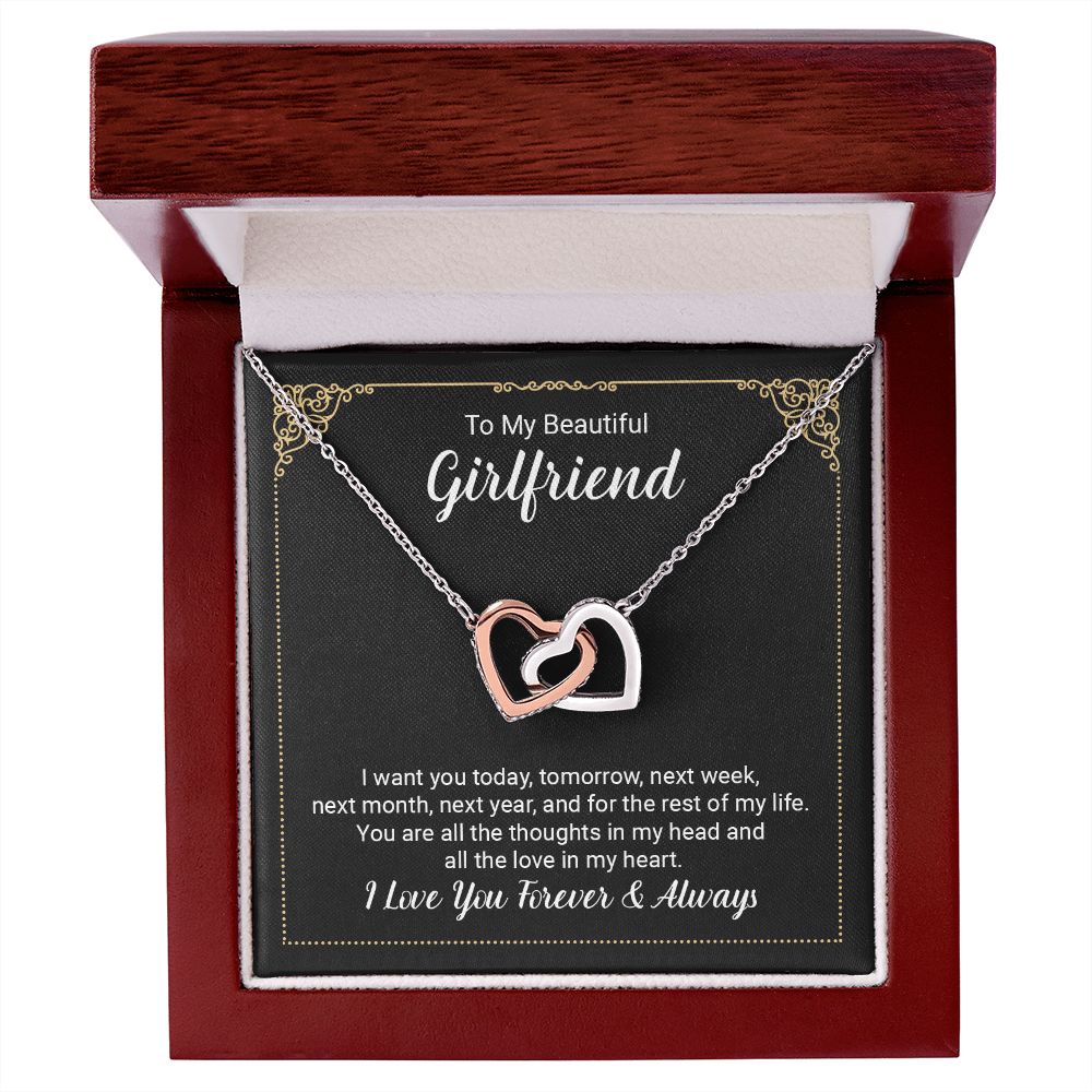 To My Girlfriend Necklace from Boyfriend To My Future Wife Necklace Jewelry For Girlfriend Gift For Girlfriend Gift for Her Romantic Birthday Valentines Day Gift For Girlfriend Gifts Necklaces