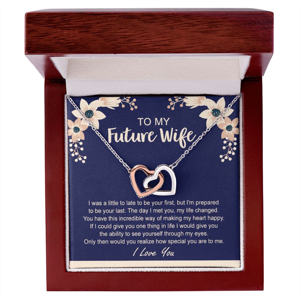 To My Future Wife Necklace from Boyfriend, Personalized Necklace for Women, Luxury Necklace for Girlfriend, Wedding Anniversary Present For Her, Girlfriend Gift Jewelry Christmas Birthday Gift