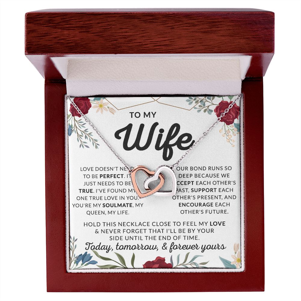 Eternal Hope Necklace To My Wife Gift, Necklace gift for her, Valentine's day 175138888386 Interlocking Hearts Necklace