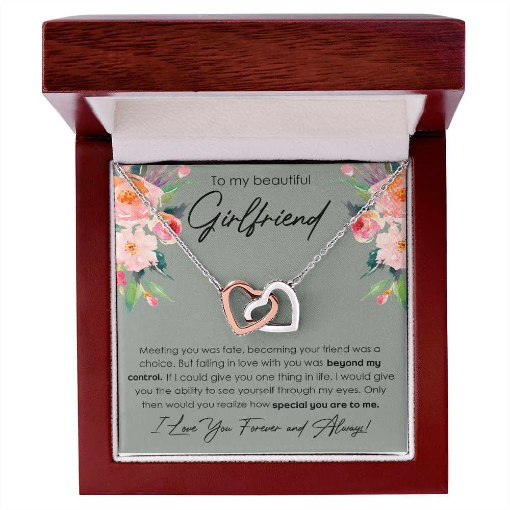 To My Girlfriend Necklace from Boyfriend, Personalized Necklace for Women, Luxury Necklace for Girlfriend, Wedding Anniversary Present For Her, Girlfriend Gift Jewelry Christmas Birthday Gift