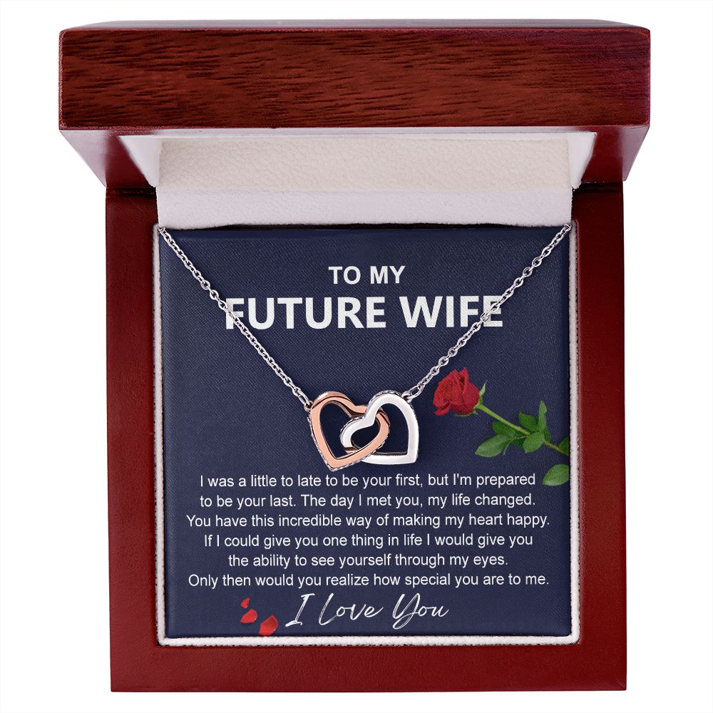 To My Future Wife Necklace from Boyfriend, Personalized Necklace for Women, Luxury Necklace for Girlfriend, Wedding Anniversary Present For Her, Girlfriend Gift Jewelry Christmas Birthday Gift