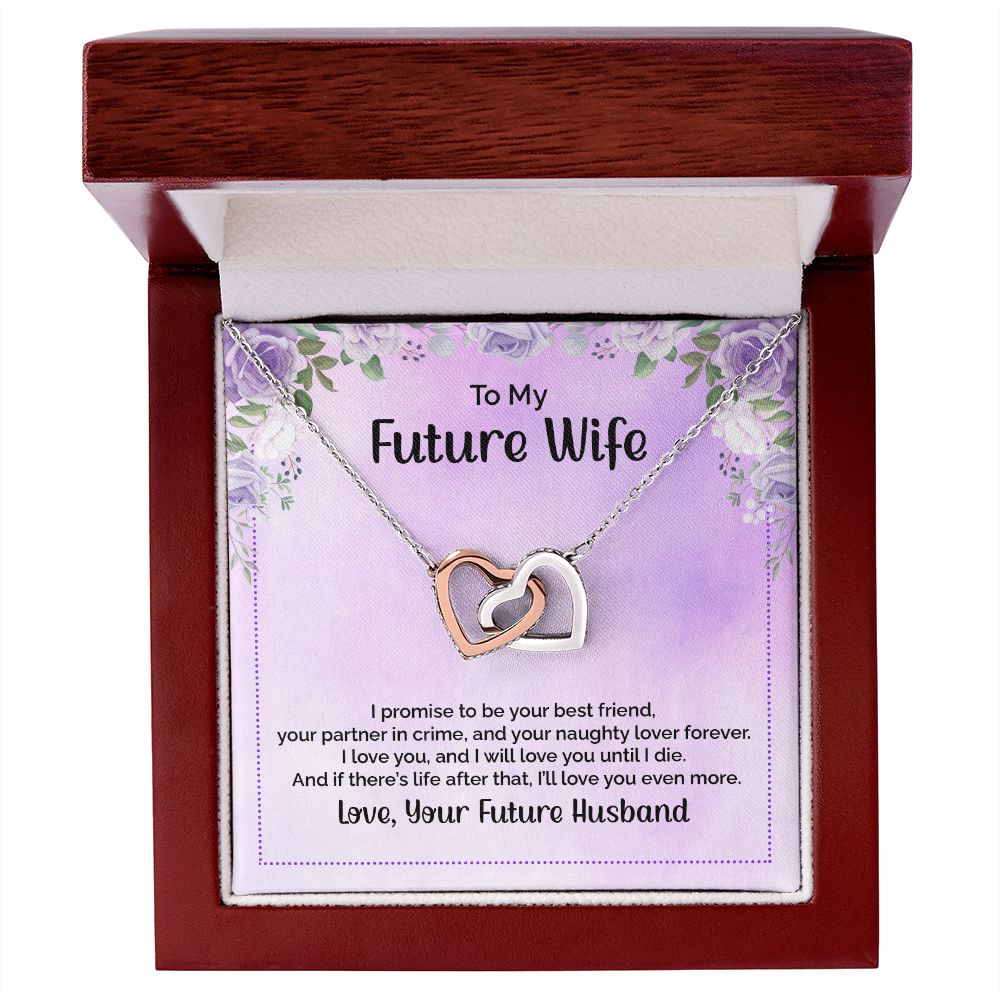 To My Future Wife Necklace from Boyfriend, Personalized Necklace for Women, Luxury Necklace for Girlfriend, Wedding Anniversary Present For Her, Girlfriend Gift Jewelry Christmas Birthday Gift