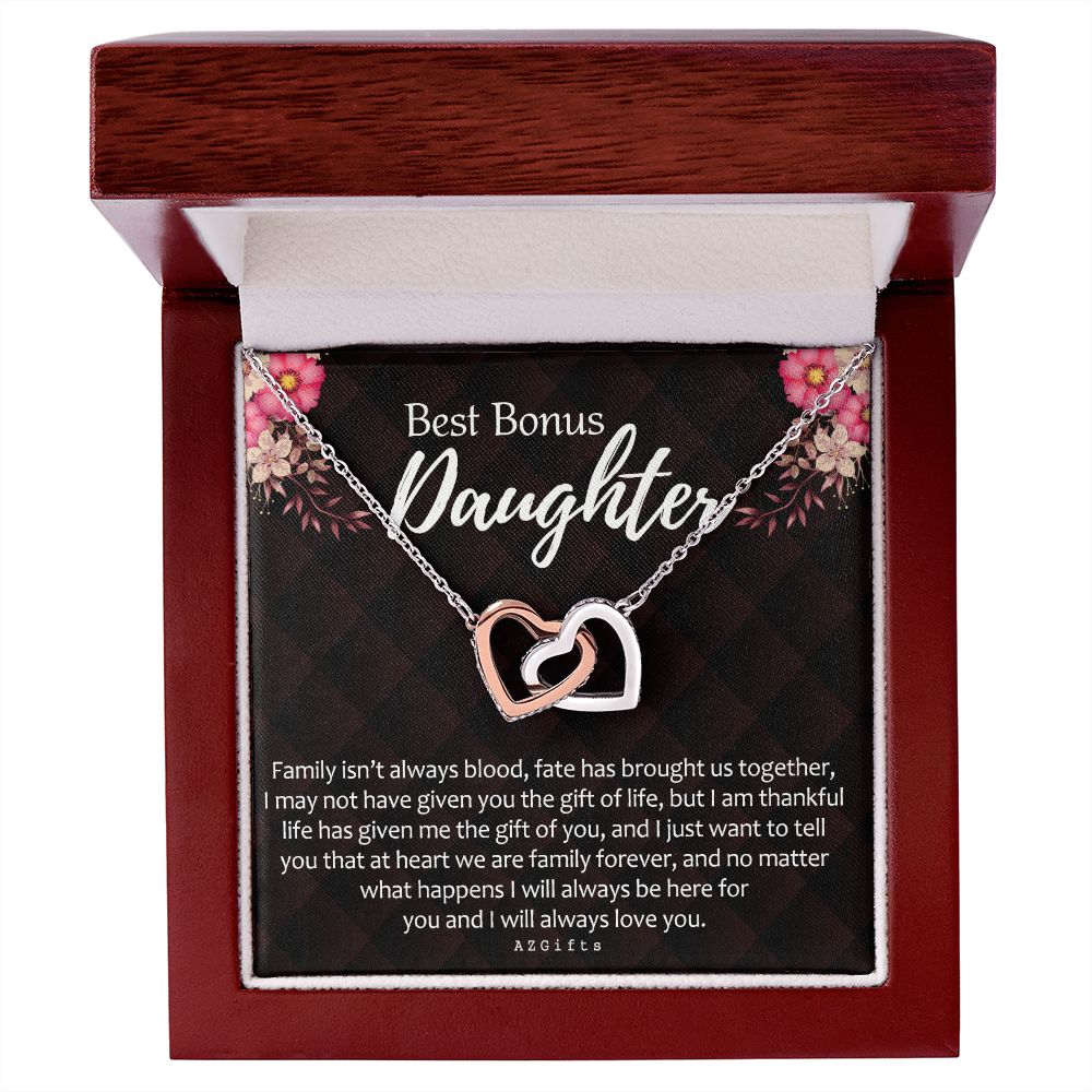 Daughter In Law Gifts Ideas, Daughter In Law Necklace, Gifts For Future Daughter In Law, Daughter In Law Birthday Gifts, Daughter-in-law Gifts From Mother In Law, Birthday Gifts For Daughter1 Interlocking Hearts Necklace