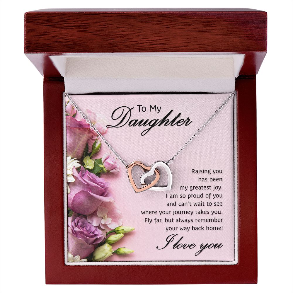 To My Daughter Necklace Gift from Mom, Mother and Daughter Jewelry Necklace for Girls, Mother Daughter Gift Ideas, Jewelry Pendant Necklace