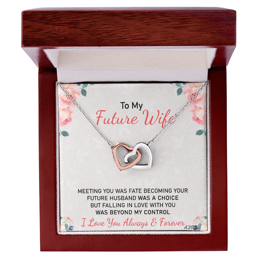 To My Future Wife Necklace from Boyfriend, Personalized Necklace for Women, Luxury Necklace for Girlfriend, Wedding Anniversary Present For Her, Girlfriend Gift Jewelry Christmas Birthday Gift