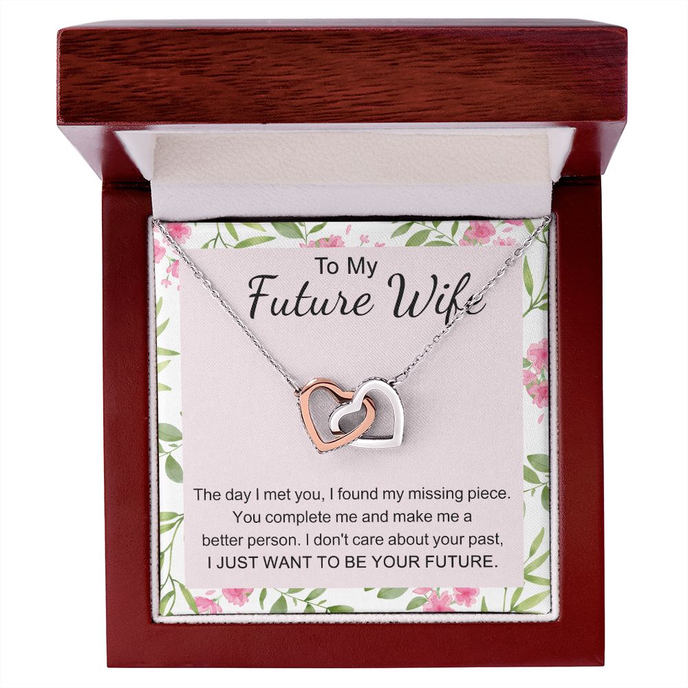 To My Future Wife Necklace from Boyfriend, Personalized Necklace for Women, Luxury Necklace for Girlfriend, Wedding Anniversary Present For Her, Girlfriend Gift Jewelry Christmas Birthday Gift