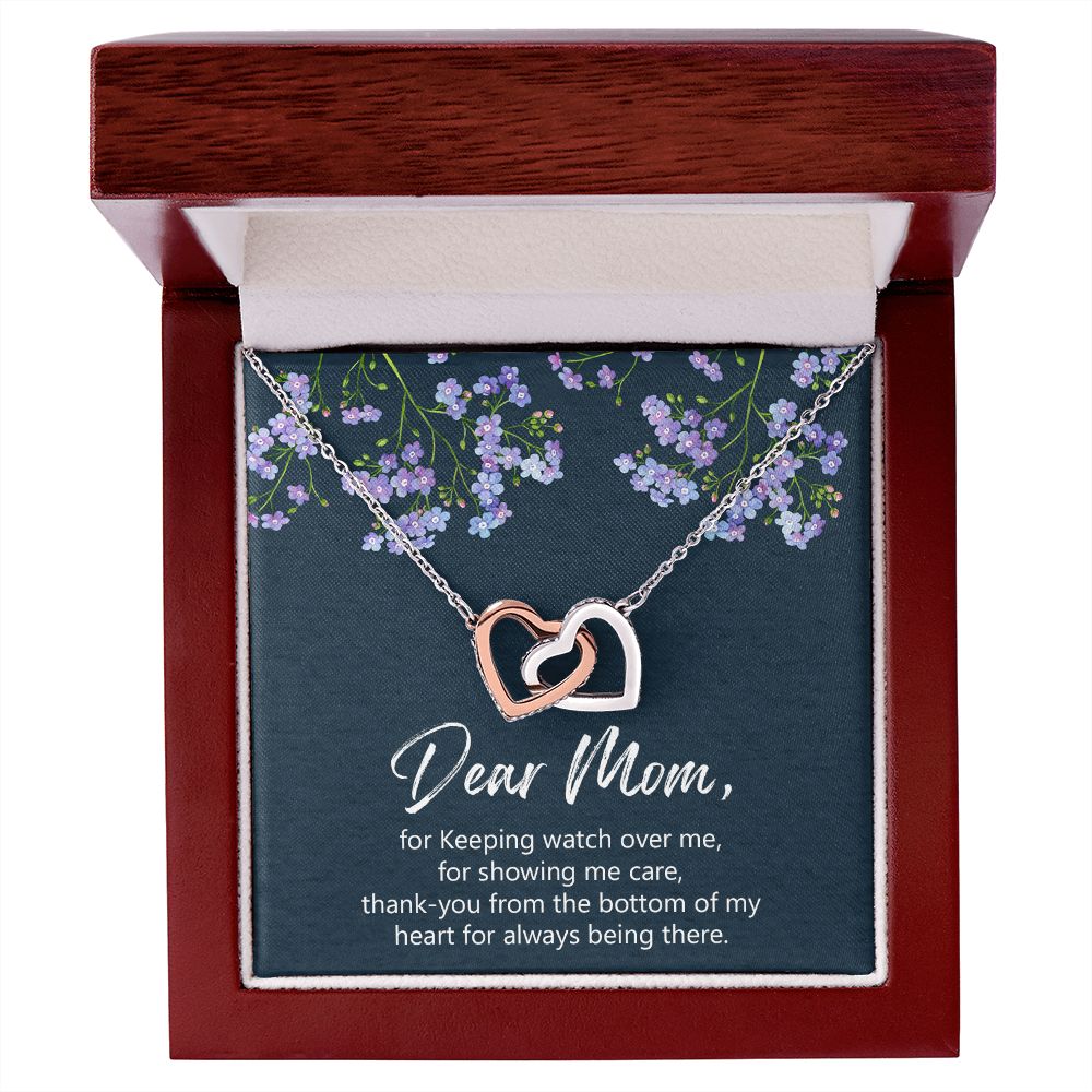 Mother's necklace, Mom gift from daughter, Mom gift from son, Mother's Day jewelry, Mom birthday gift, gifts for mom, Mom bday Interlocking Hearts Necklace