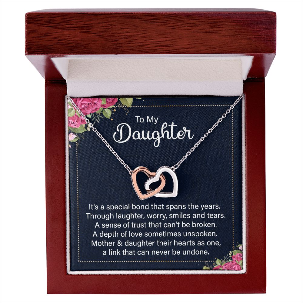 To My Daughter Necklace Gift from Mom, Mother and Daughter Jewelry Necklace for Girls, Mother Daughter Gift Ideas, Jewelry Pendant Necklace
