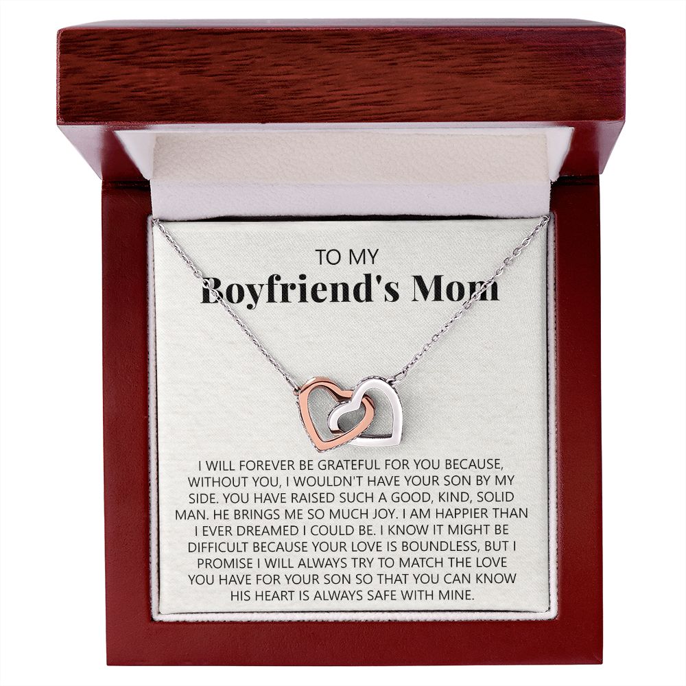 To My Boyfriend's Mom Necklace, Gift for Boyfriend's Mom, Boyfriend's Mom Gift, To My Mother in Law Necklace, Boyfriend's Mom Jewelry Mother's Day Gift for Boyfriends Mom