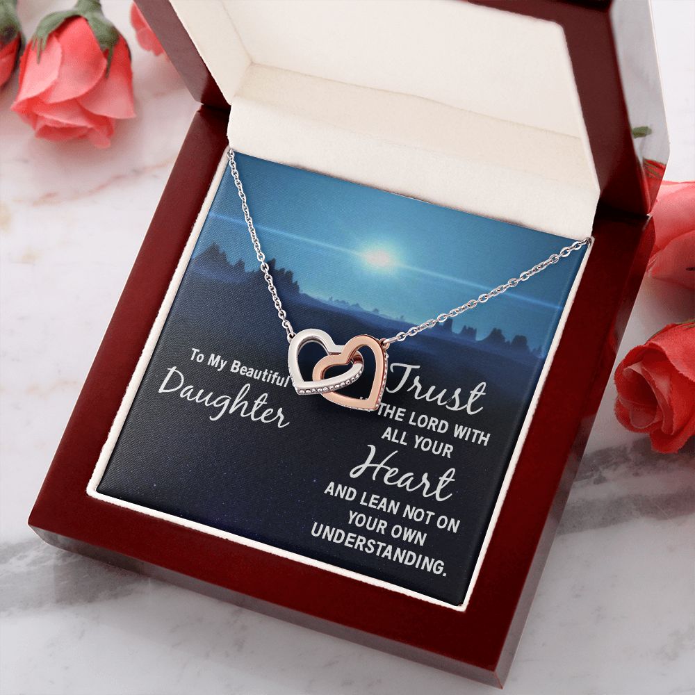 To My Daughter Necklace Gift from Mom, Mother and Daughter Jewelry Necklace for Girls, Mother Daughter Gift Ideas, Jewelry Pendant Necklace