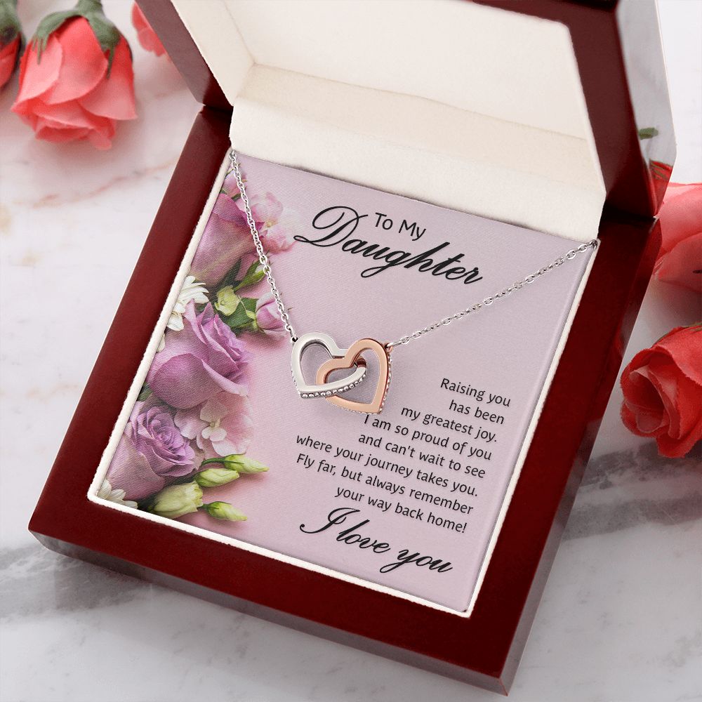 To My Daughter Necklace Gift from Mom, Mother and Daughter Jewelry Necklace for Girls, Mother Daughter Gift Ideas, Jewelry Pendant Necklace