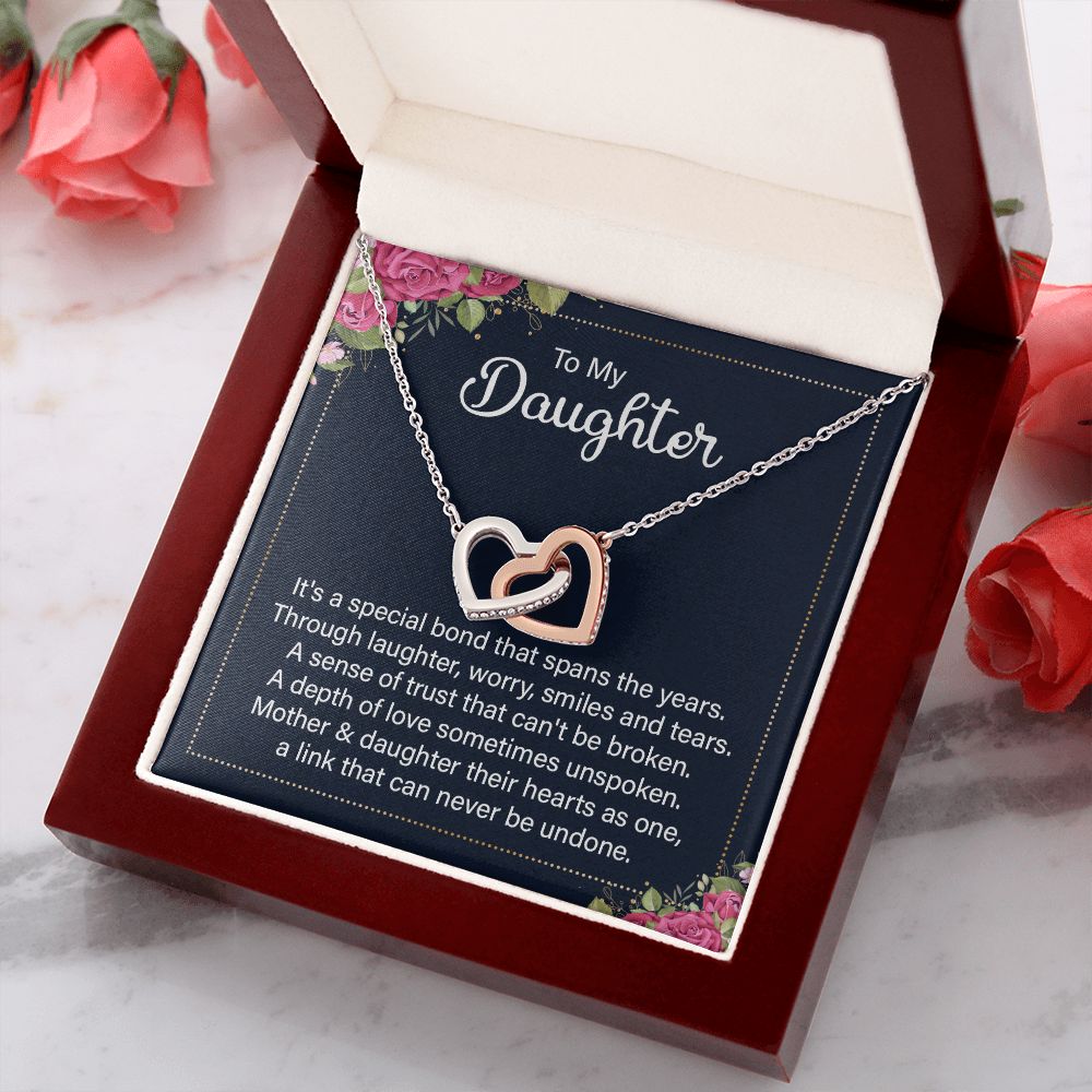 To My Daughter Necklace Gift from Mom, Mother and Daughter Jewelry Necklace for Girls, Mother Daughter Gift Ideas, Jewelry Pendant Necklace