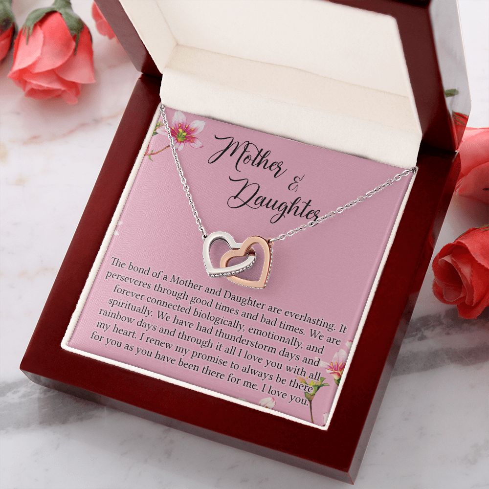 To My Mother Mom Bestfriend Best Mommy Mother In Law Stepmom For Mothers Day Birthday From Son Daughter Stepson Stepdaughter Necklace Gift Interlocking Hearts Necklace