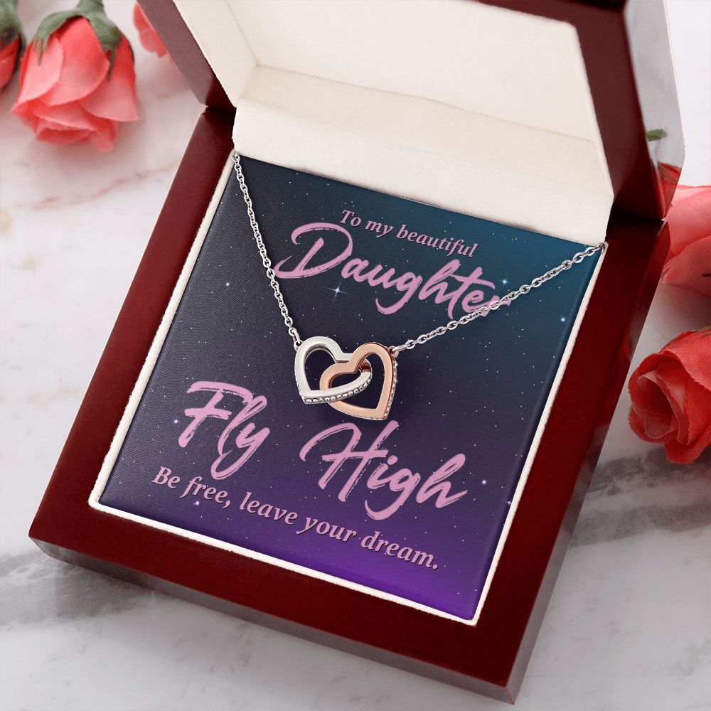 To My Daughter Necklace Gift from Mom, Mother and Daughter Jewelry Necklace for Girls, Mother Daughter Gift Ideas, Jewelry Pendant Necklace