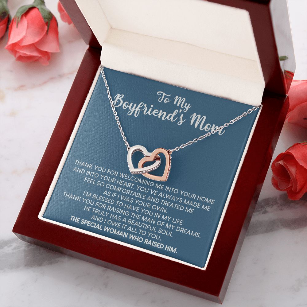 To My Boyfriend Mom Gift Necklace for Boyfriends Mom Gift Mother in Law Jewelry Gift Birthday Gift For Boyfriend's Mom Gift for Boyfriends Mom Gift for Boyfriend's Mom