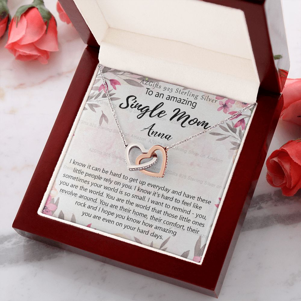 Personalized Necklace Gift To My Single Mom Necklace Gift for Mothers Day Gift Present for Single Mother Super Mom Necklace Gift for Single Mother Bonus Mom Gifts Jewelry for Women