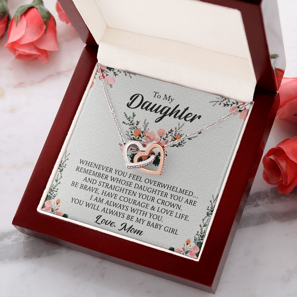 To My Daughter Necklace Gift from Mom, Mother and Daughter Jewelry Necklace for Girls, Mother Daughter Gift Ideas, Jewelry Pendant Necklace