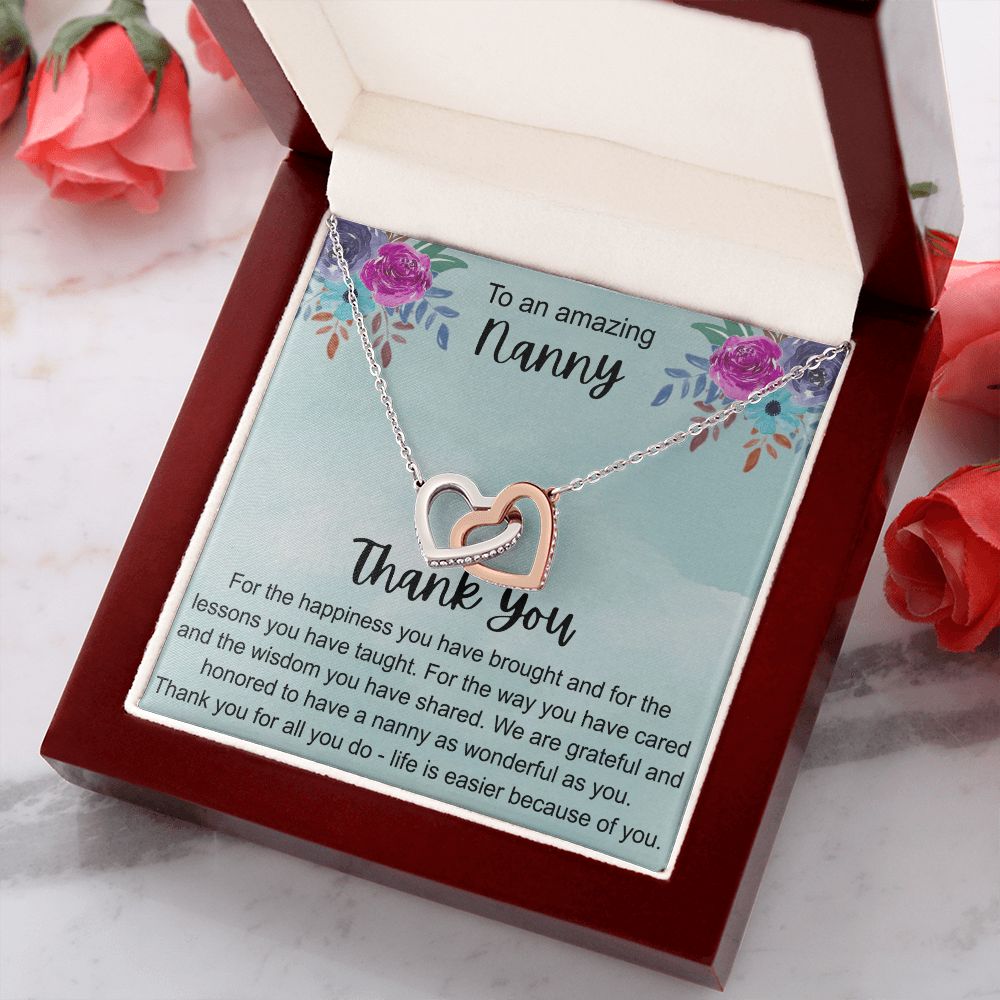 To My Grandma Necklace, Gift for Grandmother Necklace, Mothers Day Gift For Grandma Nana, Grandma Jewelry From Grandchildren GrandKids , Jewelry Box Gift For Grandma Grandmother