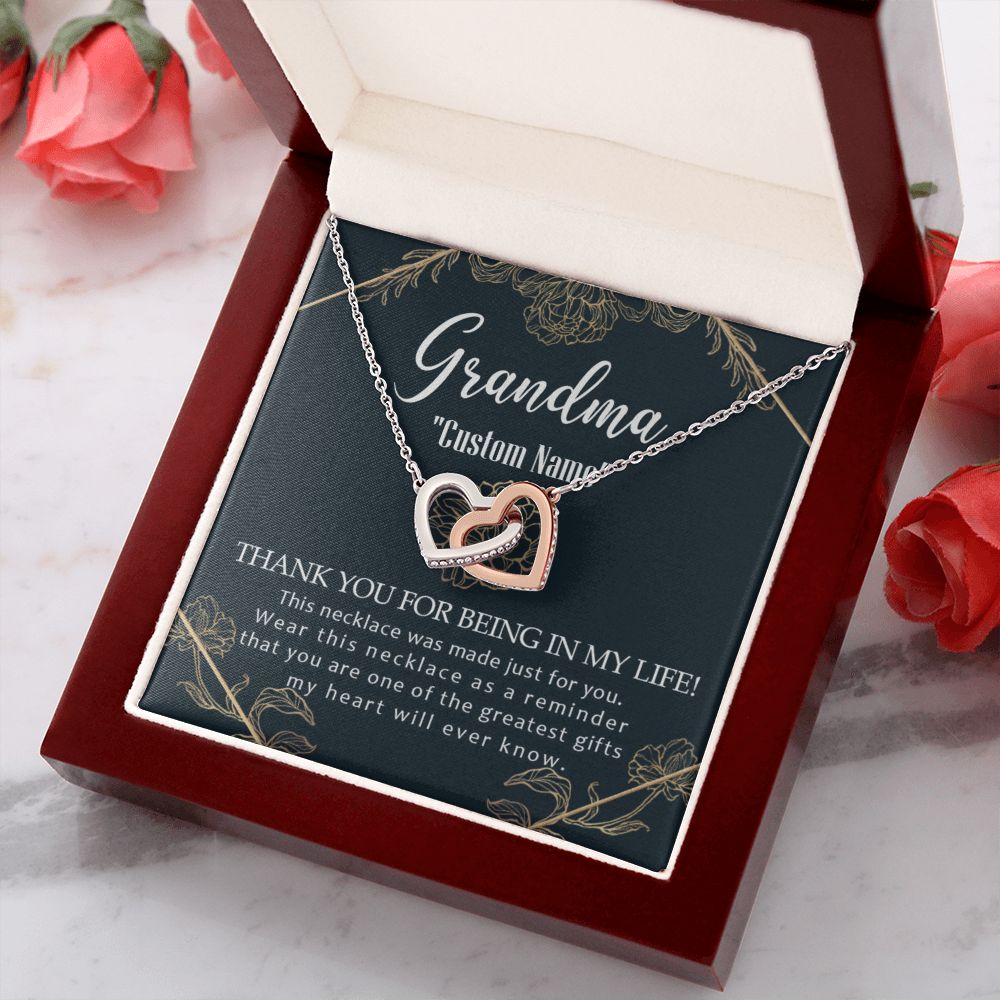 To My Grandma Necklace, Gift for Grandmother Necklace, Mothers Day Gift For Grandma Nana, Grandma Jewelry From Grandchildren GrandKids , Jewelry Box Gift For Grandma Grandmother