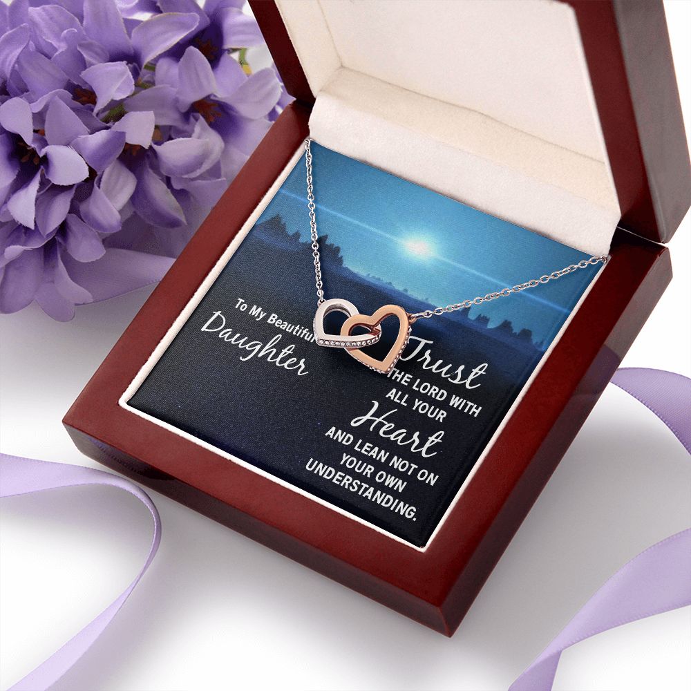 To My Daughter Necklace Gift from Mom, Mother and Daughter Jewelry Necklace for Girls, Mother Daughter Gift Ideas, Jewelry Pendant Necklace