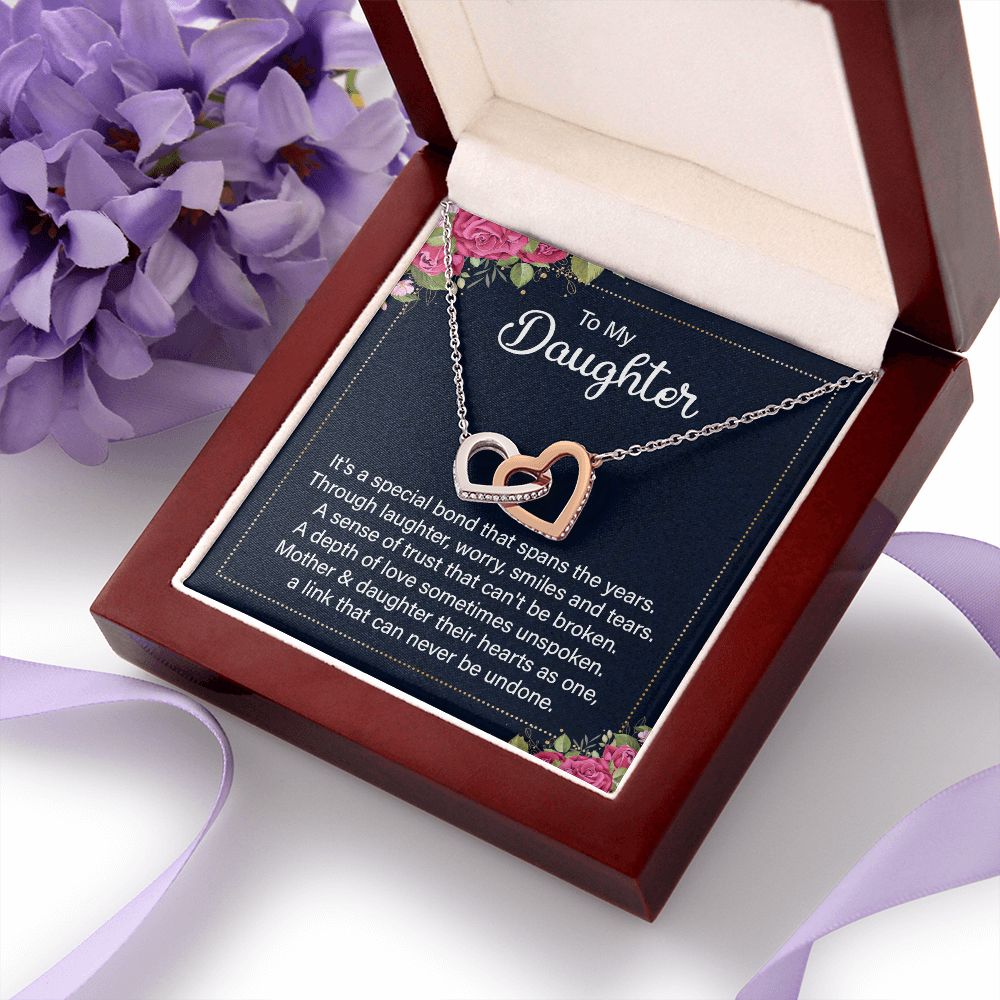 To My Daughter Necklace Gift from Mom, Mother and Daughter Jewelry Necklace for Girls, Mother Daughter Gift Ideas, Jewelry Pendant Necklace