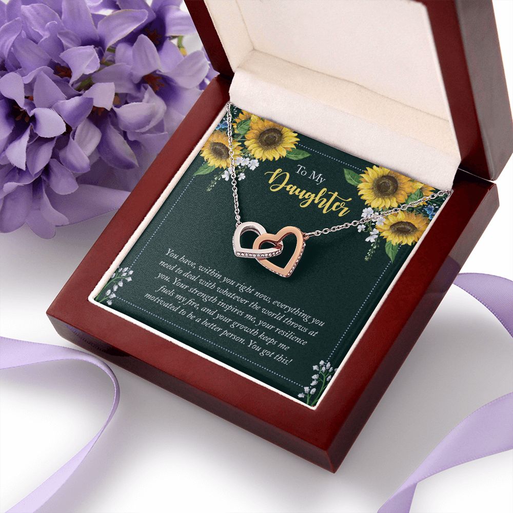 To My Daughter Necklace Gift from Mom, Mother and Daughter Jewelry Necklace for Girls, Mother Daughter Gift Ideas, Jewelry Pendant Necklace
