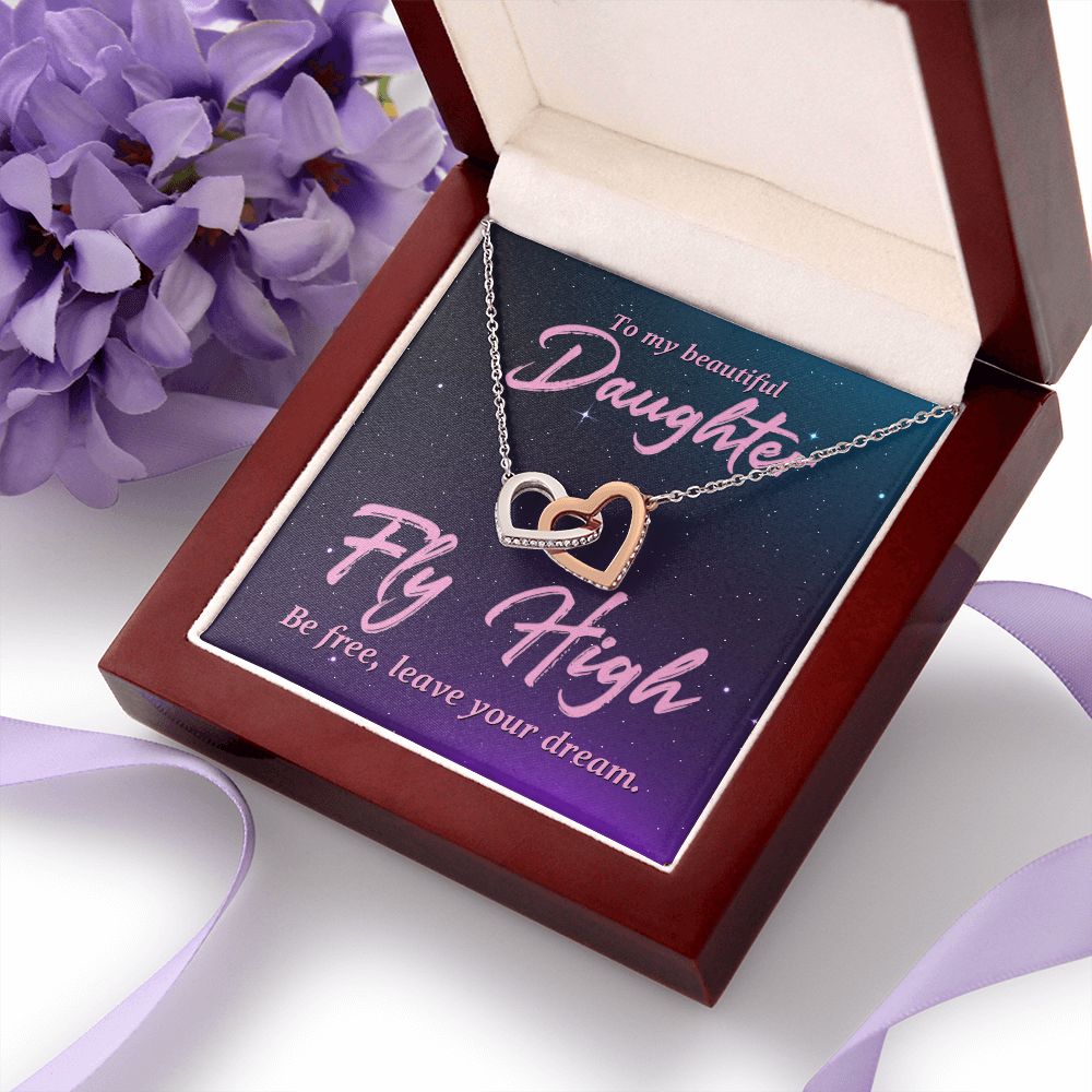To My Daughter Necklace Gift from Mom, Mother and Daughter Jewelry Necklace for Girls, Mother Daughter Gift Ideas, Jewelry Pendant Necklace