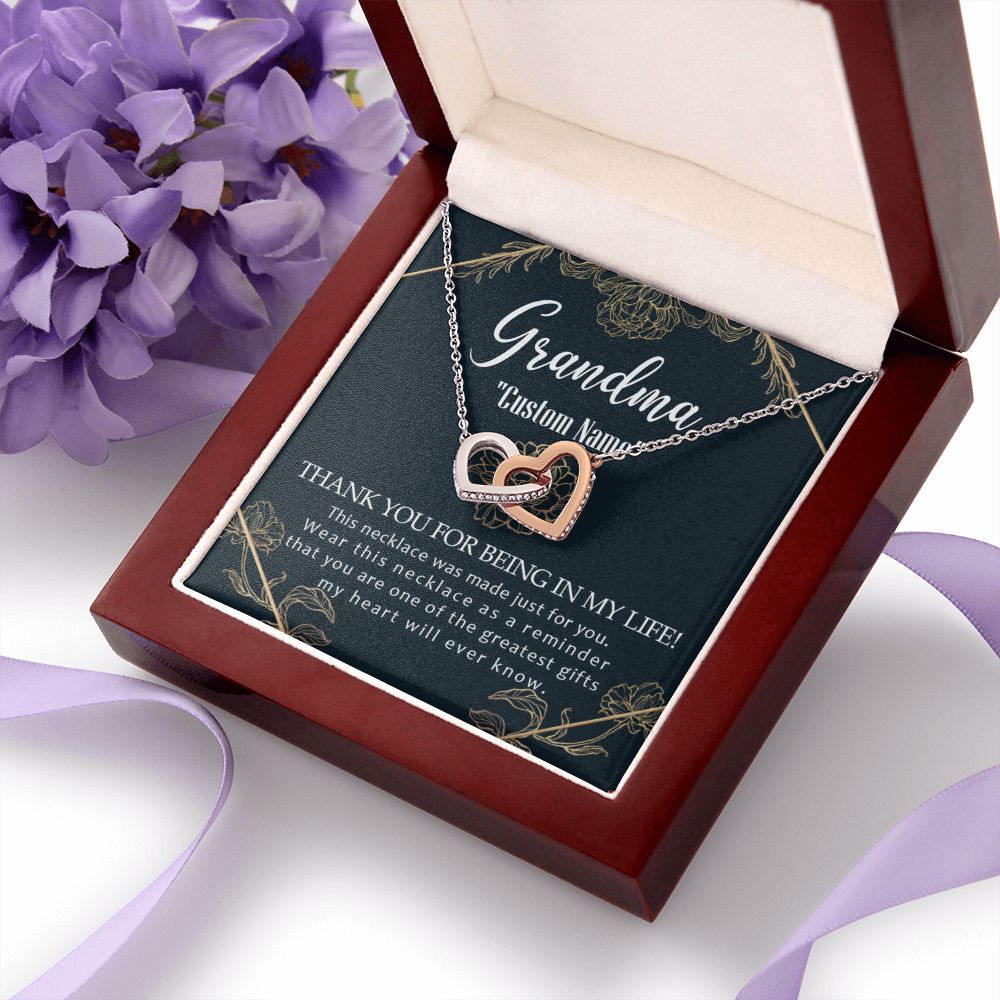 To My Grandma Necklace, Gift for Grandmother Necklace, Mothers Day Gift For Grandma Nana, Grandma Jewelry From Grandchildren GrandKids , Jewelry Box Gift For Grandma Grandmother