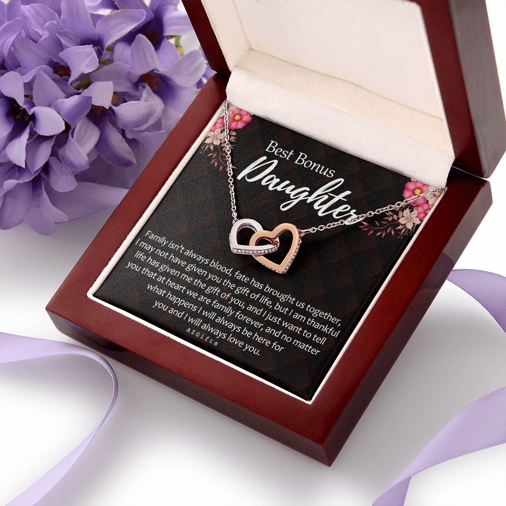 Daughter In Law Gifts Ideas, Daughter In Law Necklace, Gifts For Future Daughter In Law, Daughter In Law Birthday Gifts, Daughter-in-law Gifts From Mother In Law, Birthday Gifts For Daughter1 Interlocking Hearts Necklace