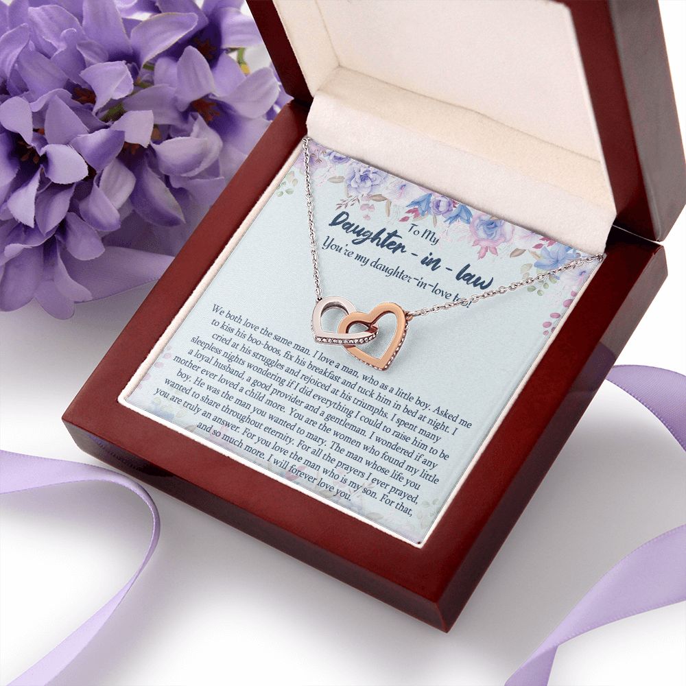 Daughter In Law Gifts Ideas, Daughter In Law Necklace, Gifts For Future Daughter In Law, Daughter In Law Birthday Gifts, Daughter-in-law Gifts From Mother In Law, Birthday Gifts For Daughter3 Interlocking Hearts Necklace