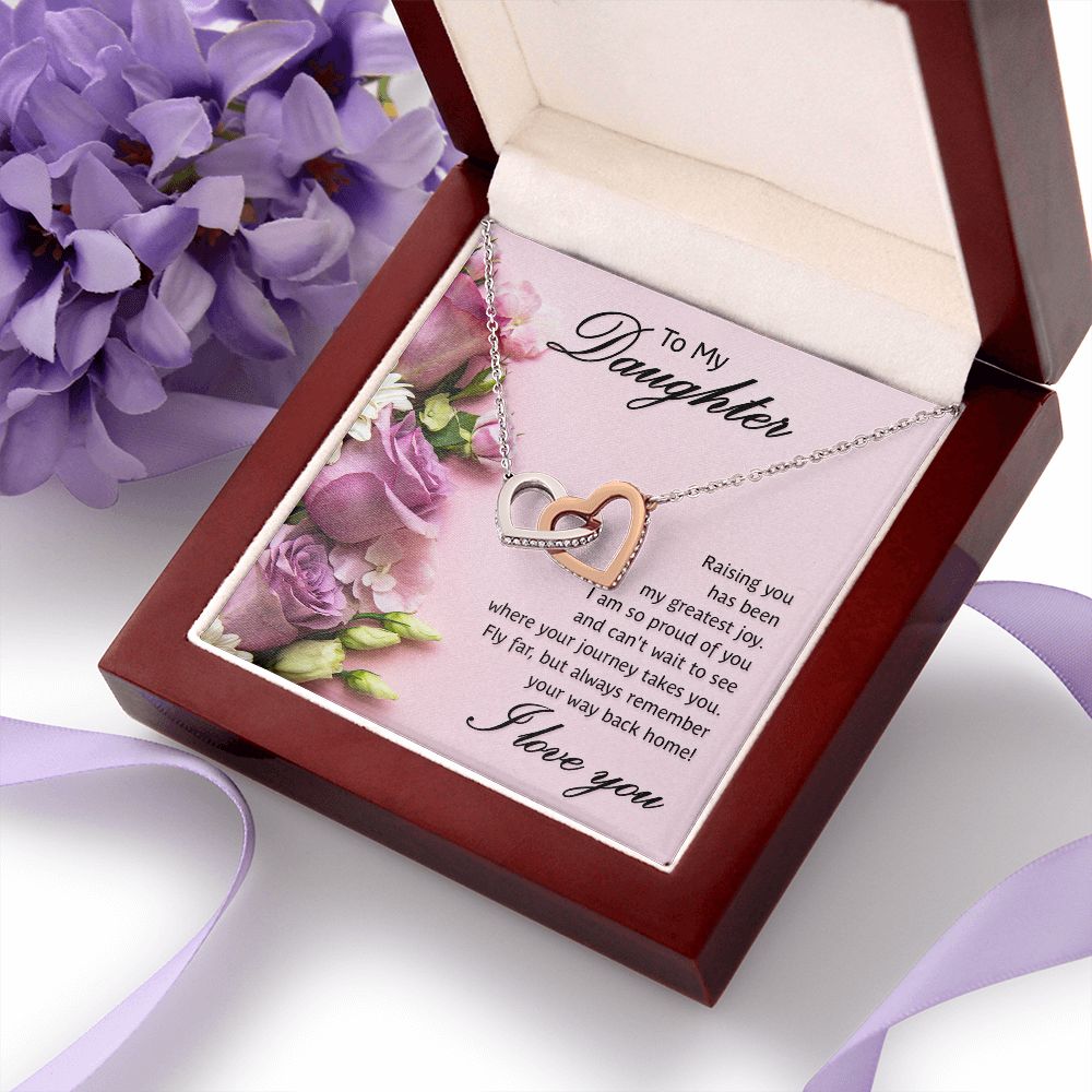 To My Daughter Necklace Gift from Mom, Mother and Daughter Jewelry Necklace for Girls, Mother Daughter Gift Ideas, Jewelry Pendant Necklace