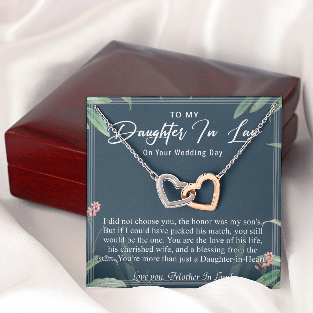 Daughter In Law Gifts Ideas, Daughter In Law Necklace, Gifts For Future Daughter In Law, Daughter In Law Birthday Gifts, Daughter-in-law Gifts From Mother In Law, Birthday Gifts For Daughter6 Interlocking Hearts Necklace