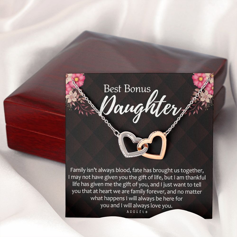 Daughter In Law Gifts Ideas, Daughter In Law Necklace, Gifts For Future Daughter In Law, Daughter In Law Birthday Gifts, Daughter-in-law Gifts From Mother In Law, Birthday Gifts For Daughter1 Interlocking Hearts Necklace