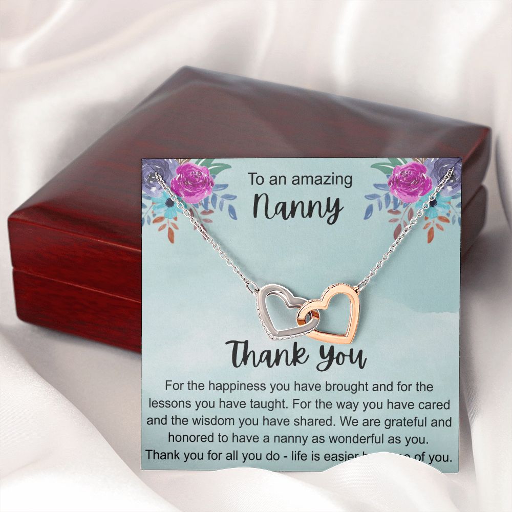 To My Grandma Necklace, Gift for Grandmother Necklace, Mothers Day Gift For Grandma Nana, Grandma Jewelry From Grandchildren GrandKids , Jewelry Box Gift For Grandma Grandmother
