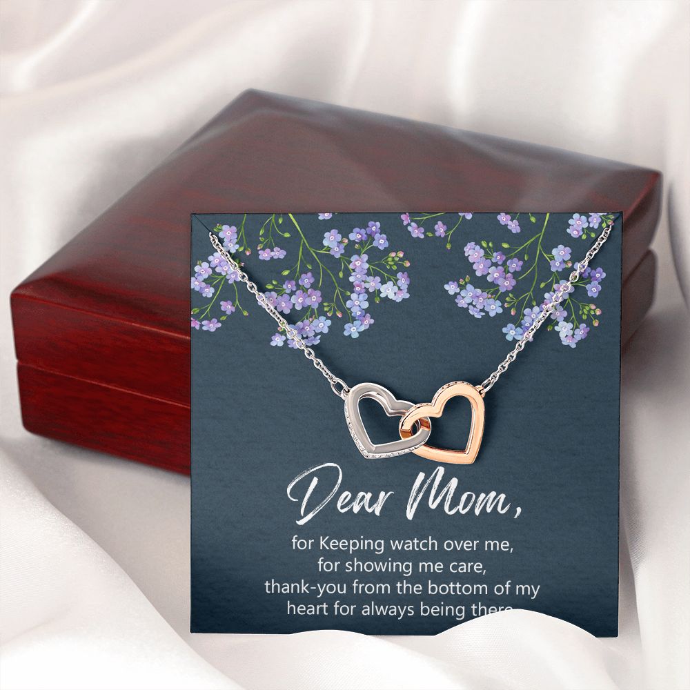 Mother's necklace, Mom gift from daughter, Mom gift from son, Mother's Day jewelry, Mom birthday gift, gifts for mom, Mom bday Interlocking Hearts Necklace