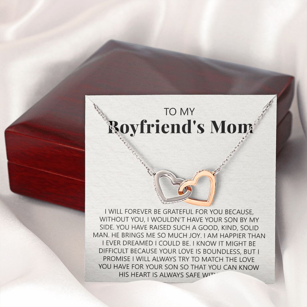 To My Boyfriend's Mom Necklace, Gift for Boyfriend's Mom, Boyfriend's Mom Gift, To My Mother in Law Necklace, Boyfriend's Mom Jewelry Mother's Day Gift for Boyfriends Mom