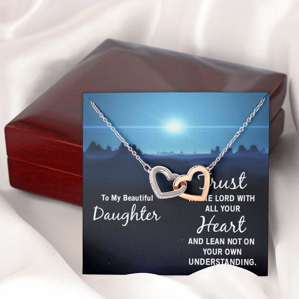 To My Daughter Necklace Gift from Mom, Mother and Daughter Jewelry Necklace for Girls, Mother Daughter Gift Ideas, Jewelry Pendant Necklace