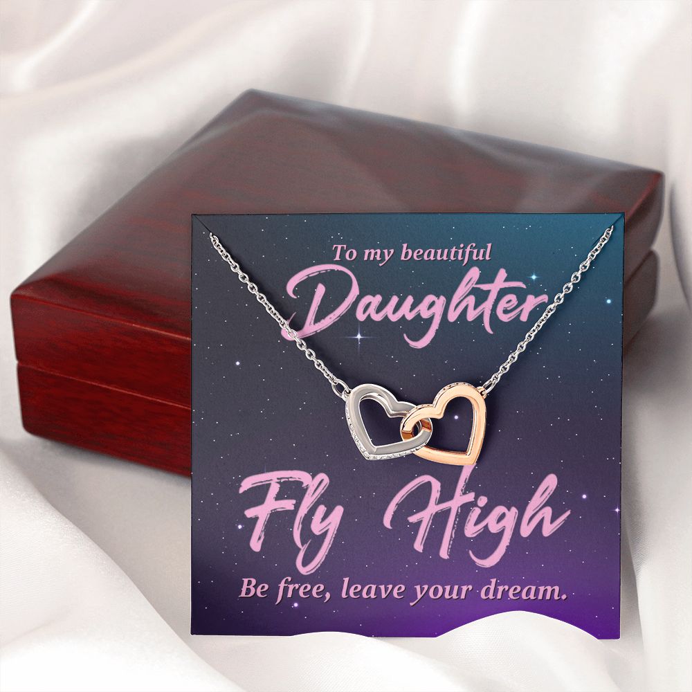 To My Daughter Necklace Gift from Mom, Mother and Daughter Jewelry Necklace for Girls, Mother Daughter Gift Ideas, Jewelry Pendant Necklace