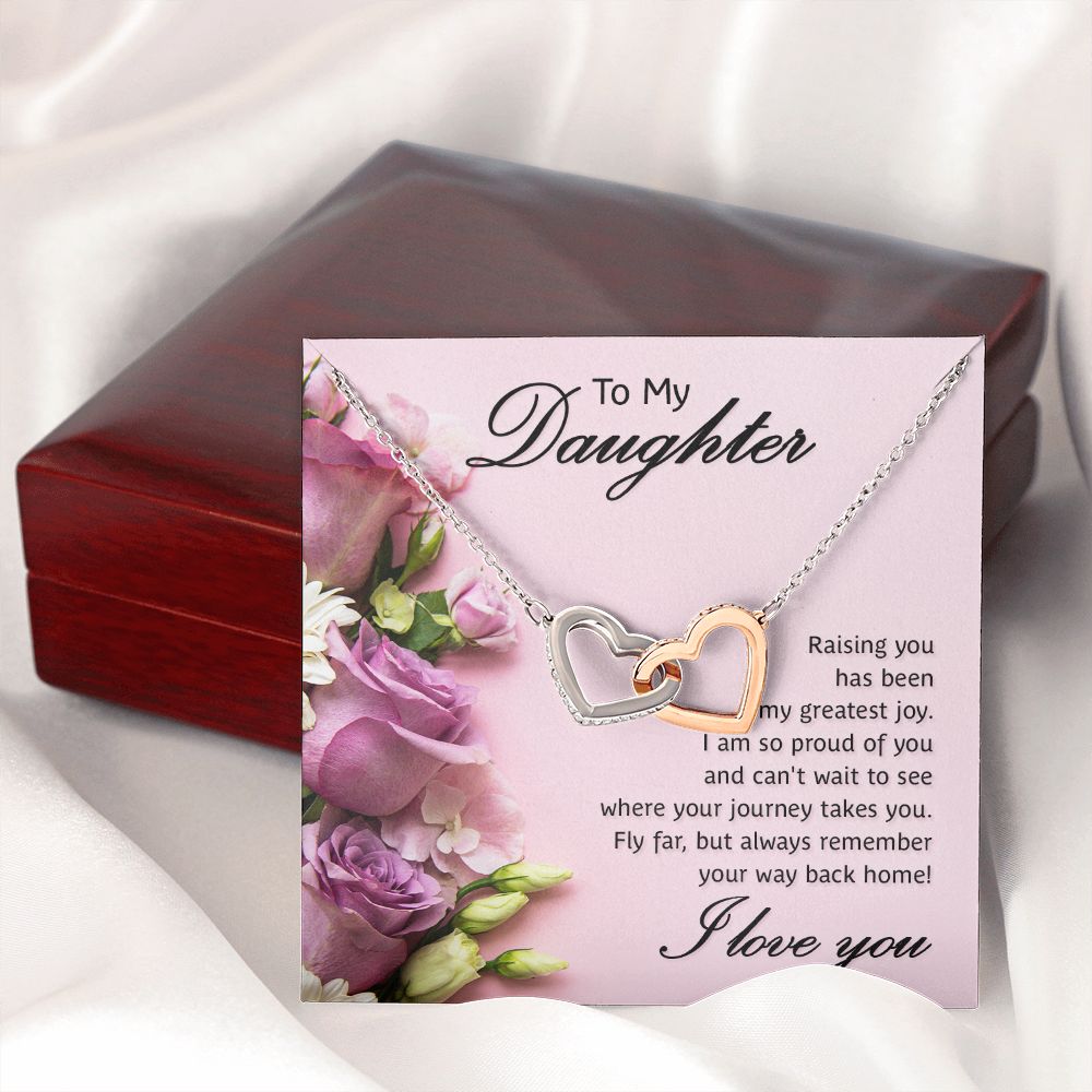 To My Daughter Necklace Gift from Mom, Mother and Daughter Jewelry Necklace for Girls, Mother Daughter Gift Ideas, Jewelry Pendant Necklace