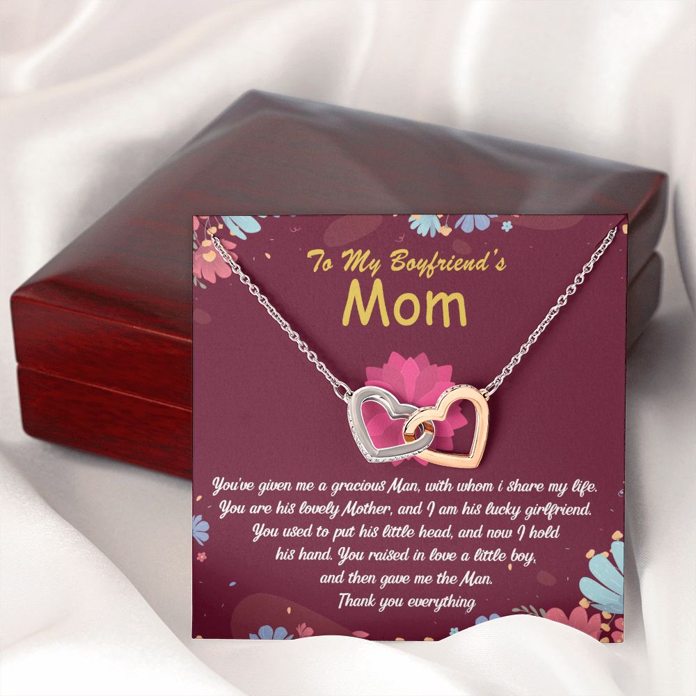 To My Boyfriend Mom Gift Necklace for Boyfriends Mom Gift Mother in Law Jewelry Gift Birthday Gift For Boyfriend's Mom Gift for Boyfriends Mom Gift for Boyfriend's Mom