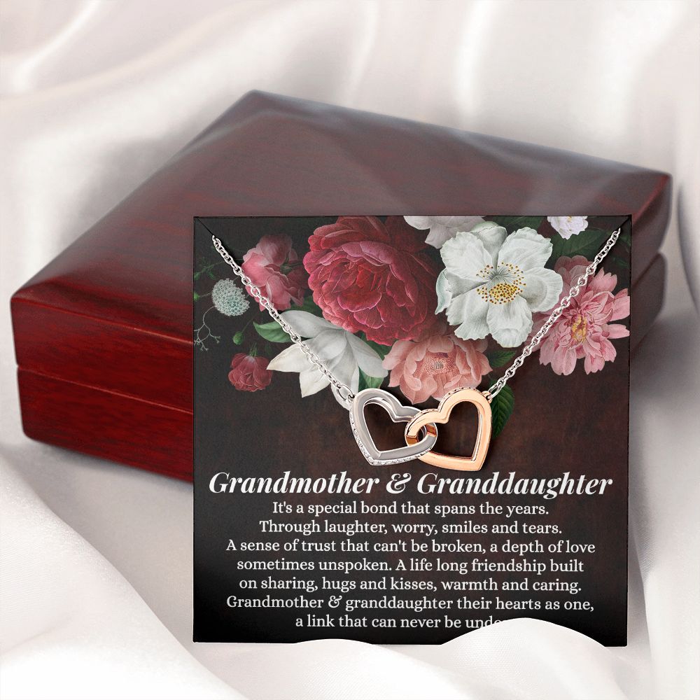 To My Grandma Necklace, Gift for Grandmother Necklace, Mothers Day Gift For Grandma Nana, Grandma Jewelry From Grandchildren GrandKids , Jewelry Box Gift For Grandma Grandmother