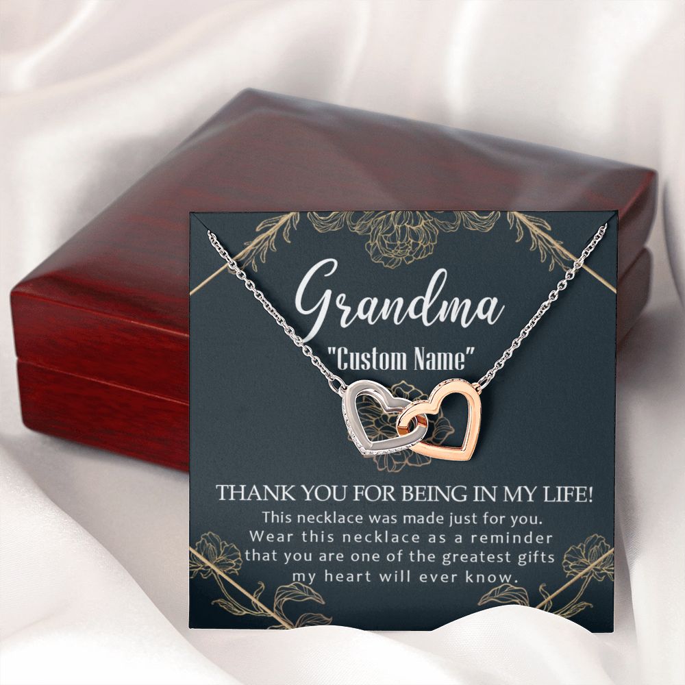 To My Grandma Necklace, Gift for Grandmother Necklace, Mothers Day Gift For Grandma Nana, Grandma Jewelry From Grandchildren GrandKids , Jewelry Box Gift For Grandma Grandmother