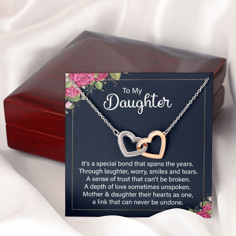 To My Daughter Necklace Gift from Mom, Mother and Daughter Jewelry Necklace for Girls, Mother Daughter Gift Ideas, Jewelry Pendant Necklace