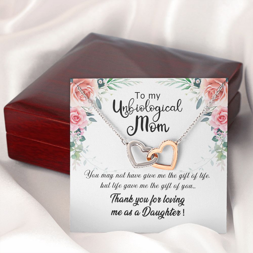 Unibological Necklace, Jewelry for Women, Future Mother in Law Gifts from Daughter in Law, Mother of Bride Gifts For Mother in Law, Birthday Gifts For Mother In Law From Daughter In Law Interlocking Hearts Necklace