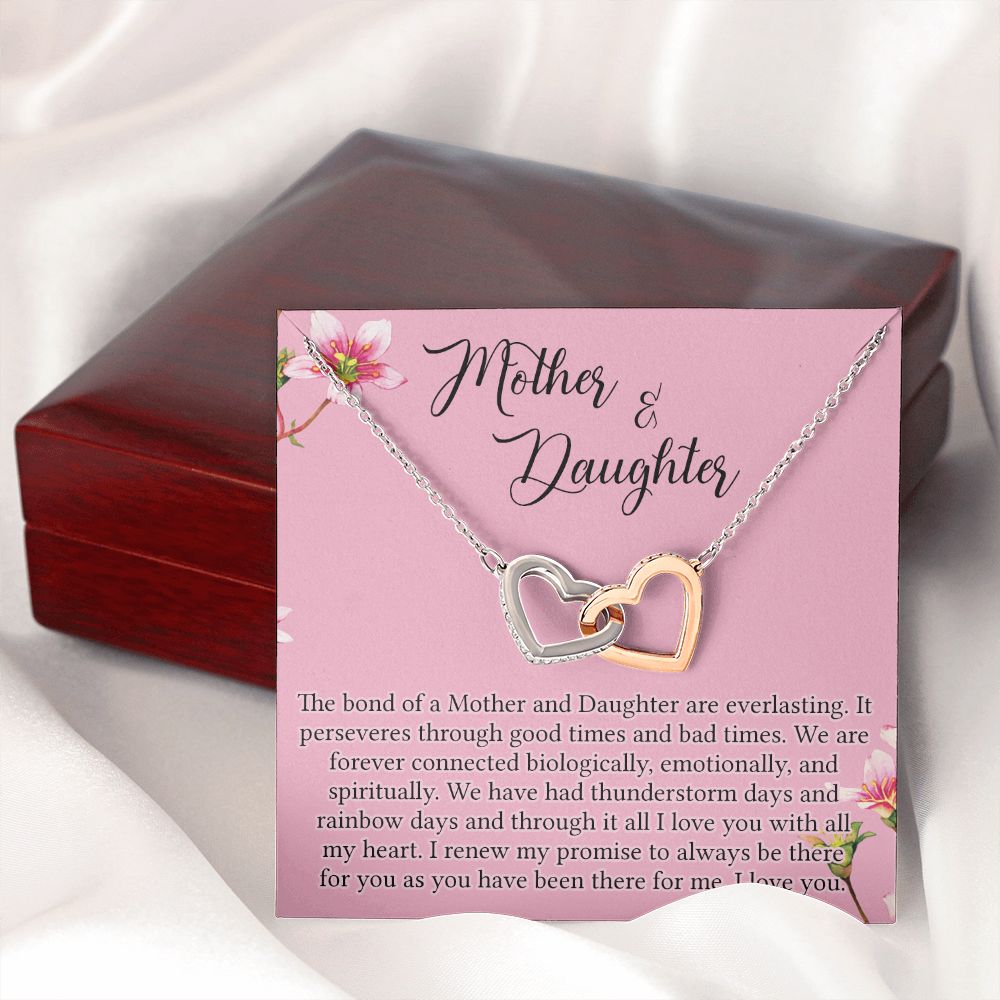 To My Mother Mom Bestfriend Best Mommy Mother In Law Stepmom For Mothers Day Birthday From Son Daughter Stepson Stepdaughter Necklace Gift Interlocking Hearts Necklace