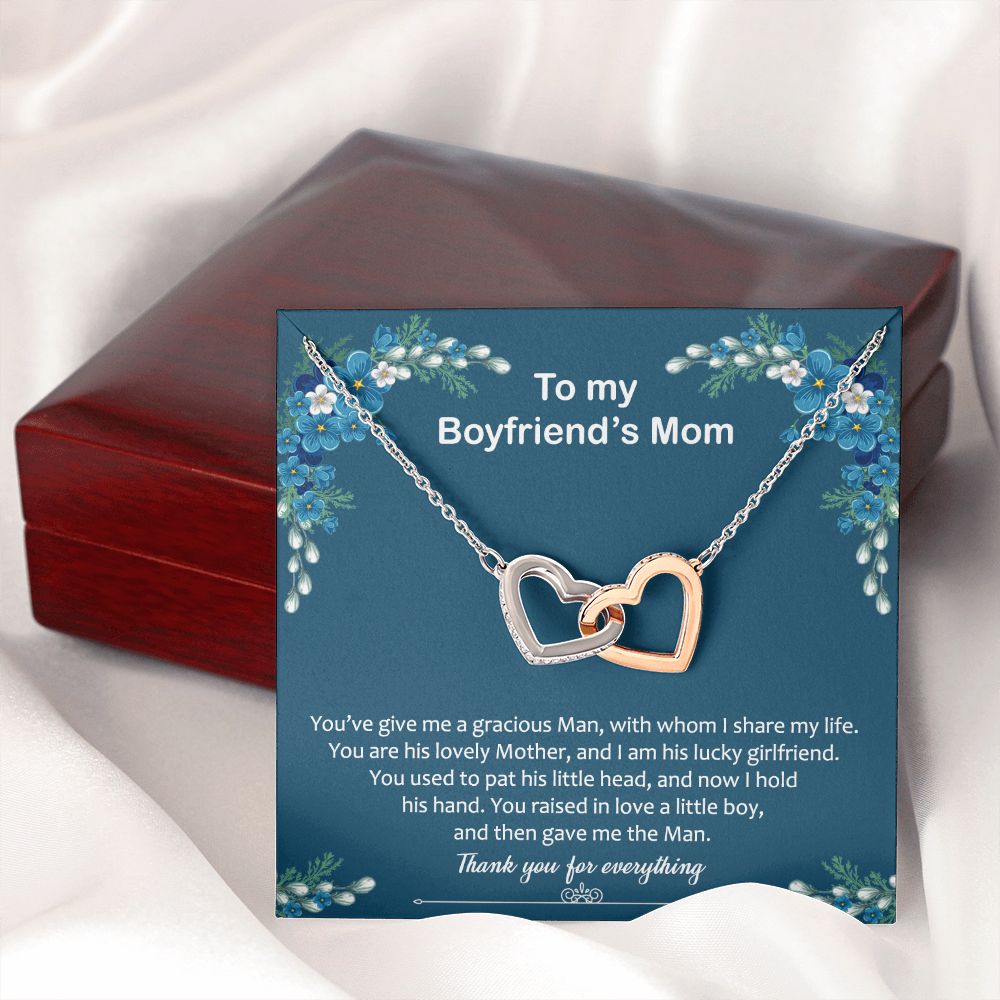 To My Boyfriend Mom Gift Necklace for Boyfriends Mom Gift Mother in Law Jewelry Gift Birthday Gift For Boyfriend's Mom Gift for Boyfriends Mom Gift for Boyfriend's Mom